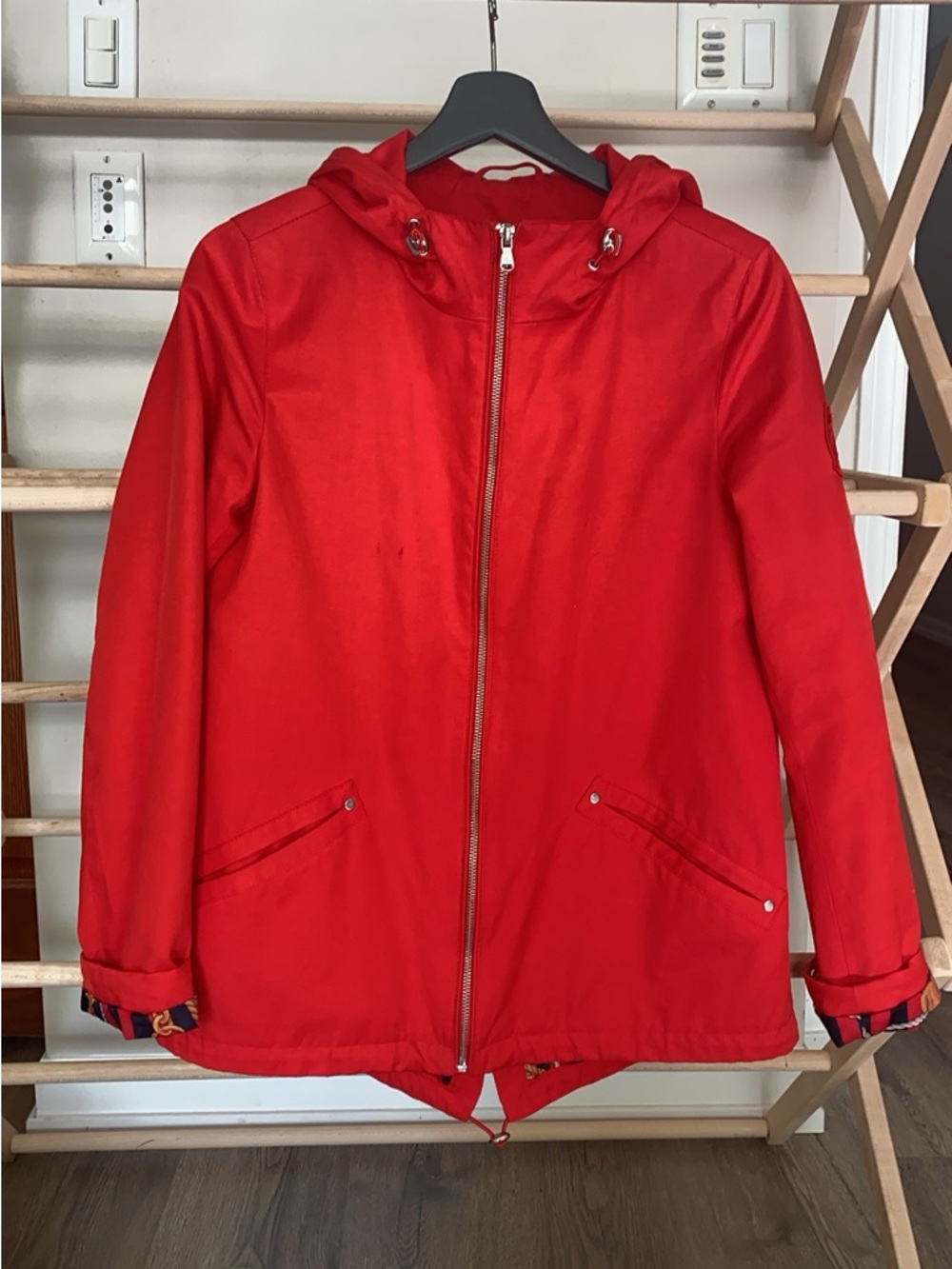Lauren Ralph Lauren Red Zip Jacket Size XS